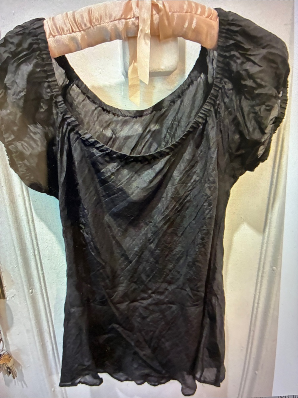 Silk peasant blouse from Paris - Picture 2 of 5